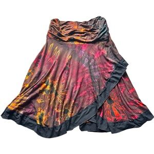 Women's High Low Tie-Dye Skirt